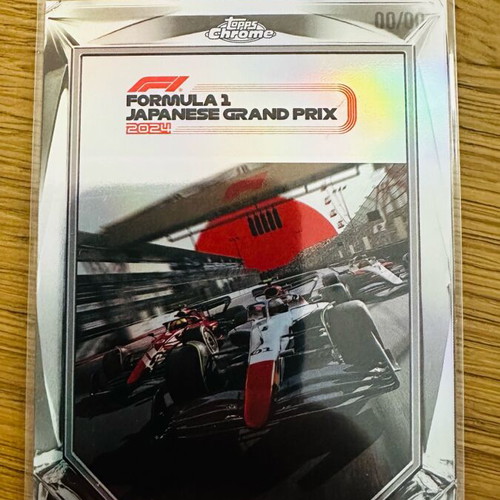 Japanese Grand Prix Diamond Drives 00/00 error card Topps Chrome F1 2025 like new