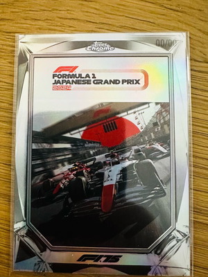 Japanese Grand Prix Diamond Drives 00/00 error card Topps Chrome F1 2025 like new