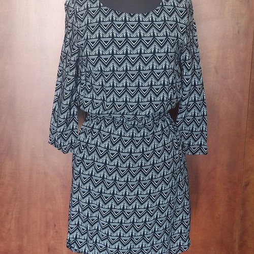 H&M Divided mini dress with geometric pattern like new