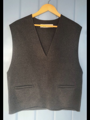 Zara wool gray vest like new