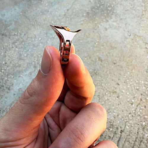 Zodiac Series Taurus Ring Size 56 EU Copper Polished