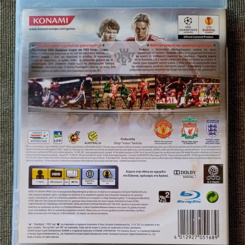 Pro Evolution Soccer 2010 PS3 game