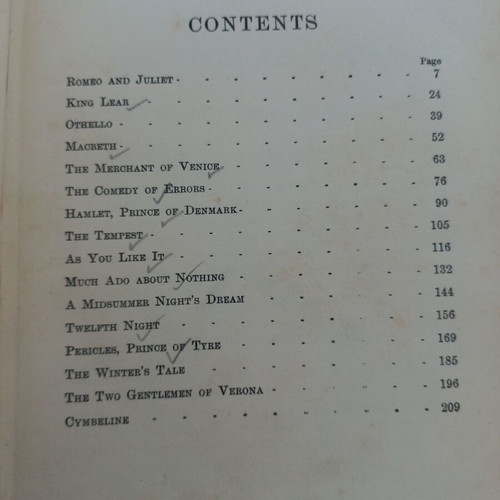Tales from Shakspeare English book used
