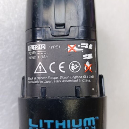Black & Decker BL1310 10.8V Lithium Battery used