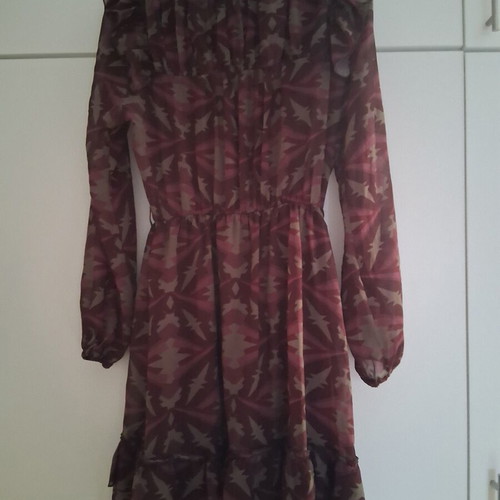 Regalinas transparent dress with long sleeves, like new, brown