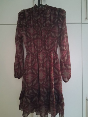 Regalinas transparent dress with long sleeves, like new, brown