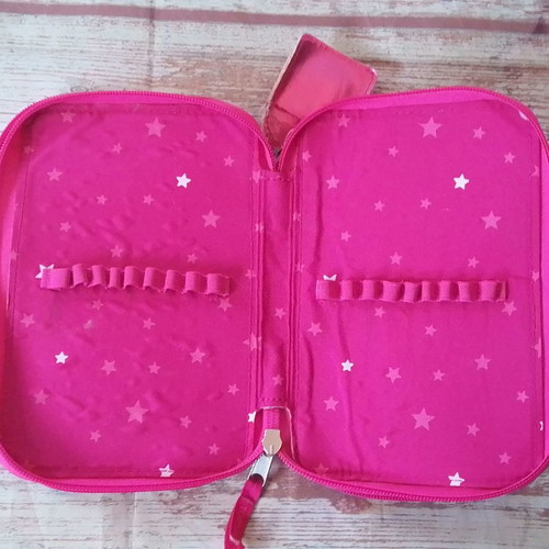 Top Model school pencil case used 20x14 cm