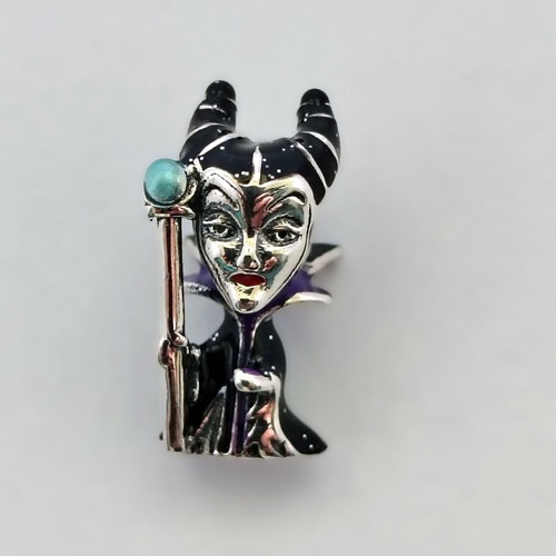 Charm Maleficent silver S925 with glow-in-the-dark enamel