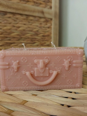 Handmade suitcase-shaped candle new
