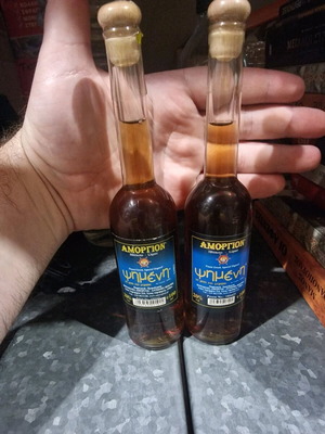 Amorgion Psimeni liqueur like new, pack of 2×100ml for collection