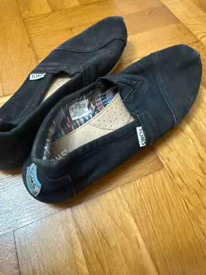 Toms used, black, size 37.5, authentic