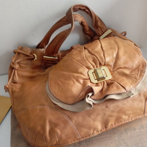 Juicy Couture leather handbag used, orange