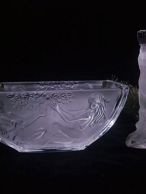Artesanía La Galaika Aurora bowl/cup and candlestick set like new