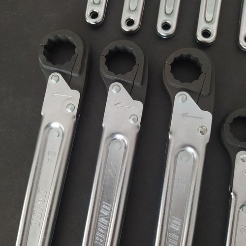 Unior 252 set of 11 folding polygon wrenches new