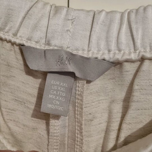Women's satin pants H&M size XXL like new, beige