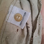 Vintage beige cotton t-shirt 100% cotton children's L used
