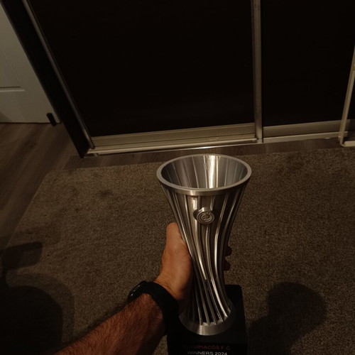 Olympiacos Conference League Trophy new, 27cm 3D printed