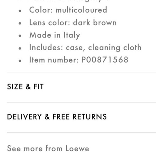 Loewe tortoise sunglasses new, brown