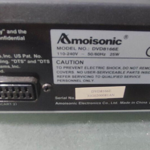 Amoisonic 8166 DVD player like new