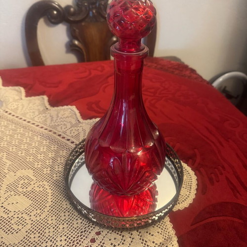 Vintage red carafe new