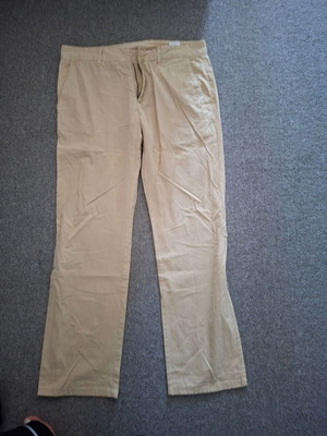 Fabric summer men's pants beige like new, size S