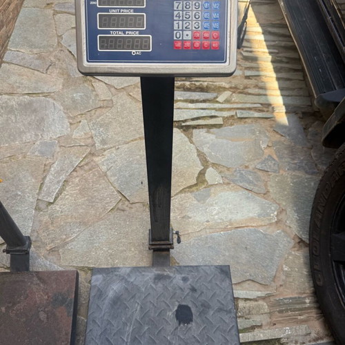 Platform scales used, up to 200 kg each