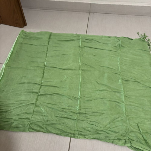 Scarf used, green, ideal for summer