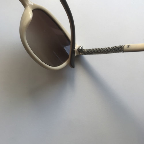 Gucci vintage sunglasses used, beige and brown with defect