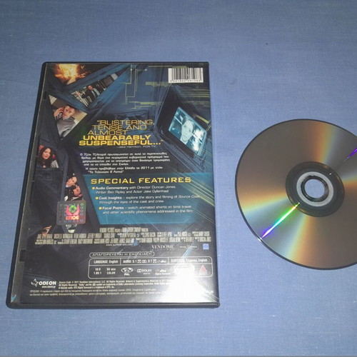 Source Code DVD used, action with Greek subtitles