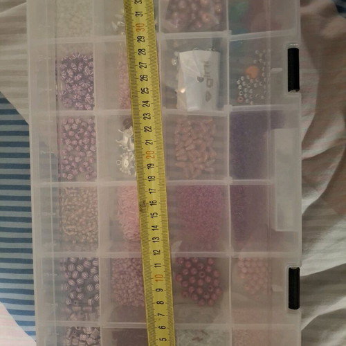 Box with various beads used