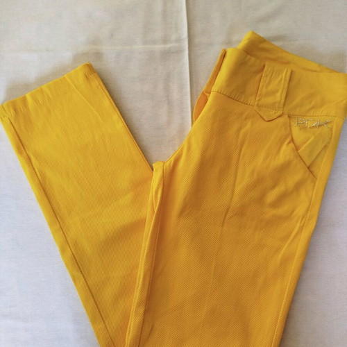 Women's summer pants like new, yellow, size S