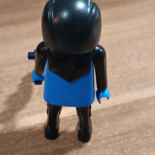 Playmobil blue alien rare figure used
