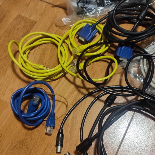 Lot of cables like new for computers, networks and telephony