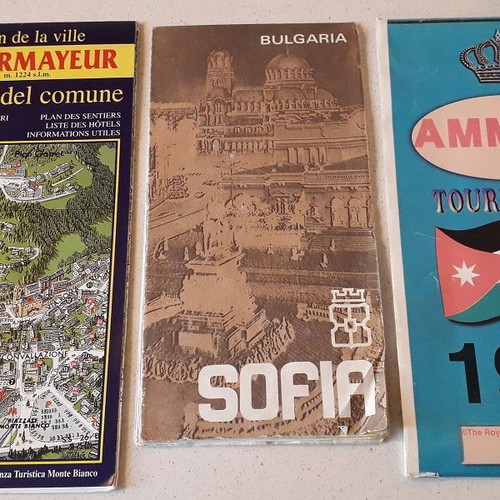 Maps used, pack of 5, various cities
