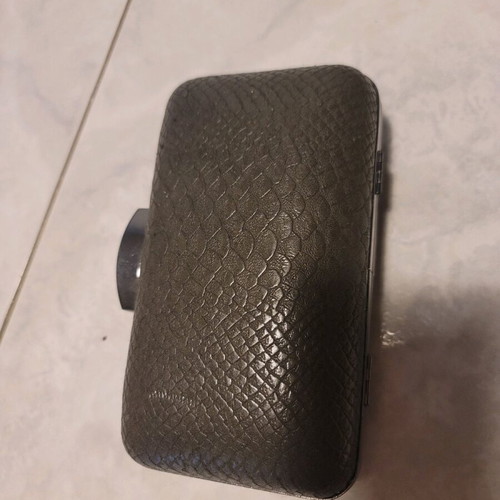 Clutch gray snake like new Achilleas Accessories