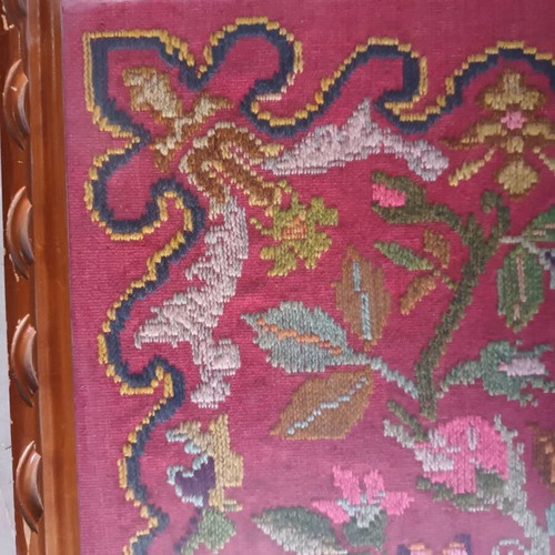 Old Cretan Textile with Wooden Frame like new