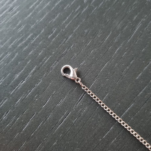 Anklet new, silver color