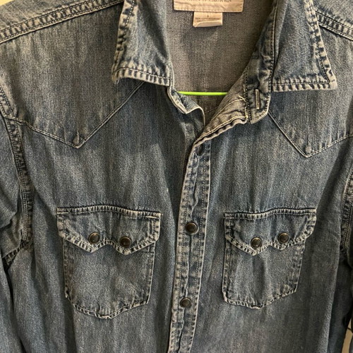 Ralph Lauren jean shirt used, slim line, blue, size S-M