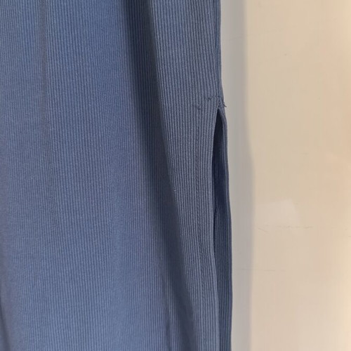 Rib midi dress blue, like new, one size