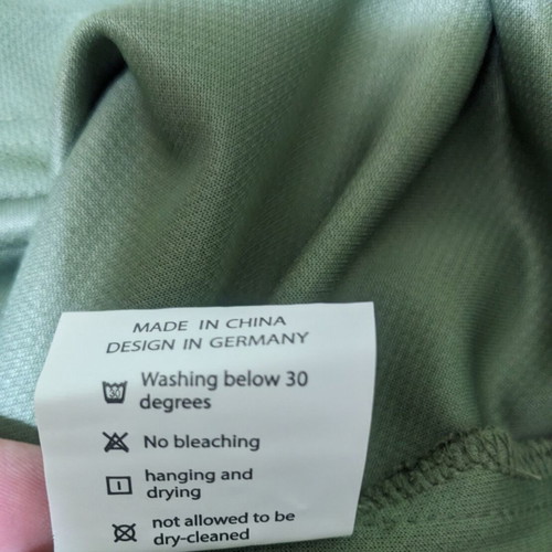 Polo breathable shirt new, size M, green