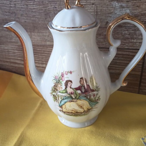 TP Zaječar Yugoslavia porcelain coffee set 15 pieces, new