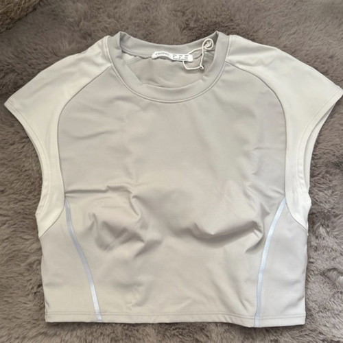 Oysho beige polyamide top size Small new