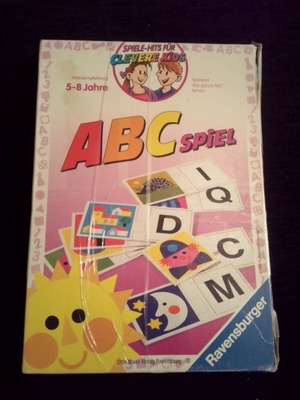 ABC Matching Game Alphabet 1994 board game used