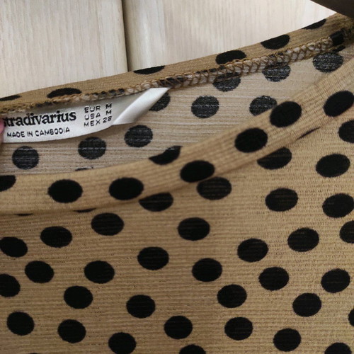 Polka Dot Dress with Ruffles used, size M