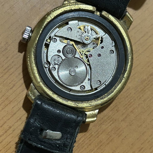 Cardi Vostok Chronoscope wristwatch like new, gold and silver