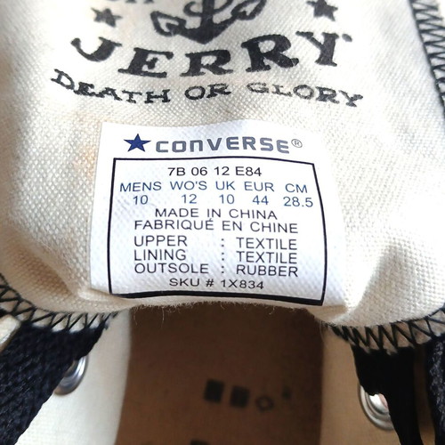 Converse Chuck Taylor All Star Sailor Jerry Death or Glory sneakers like new, EU 44