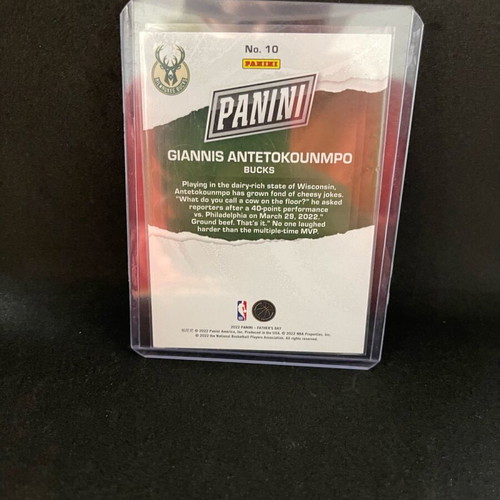 Giannis Antetokounmpo Father's Day card used 04/25
