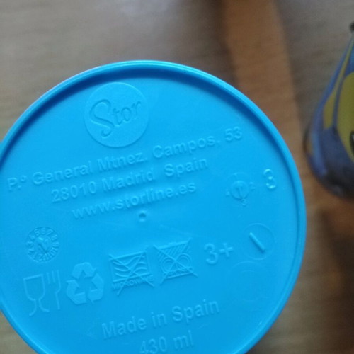 Minions plastic large cups, set of three, like new