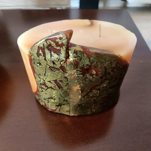Artisan decorative candle like new 16x10x10cm