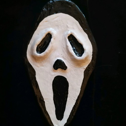 Scream decorative handmade clay piece new